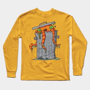 Stinky Trashcan Monster Long Sleeve T-Shirt